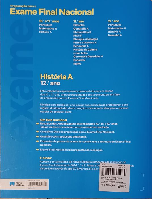 Livro de preparação para o exame de História A