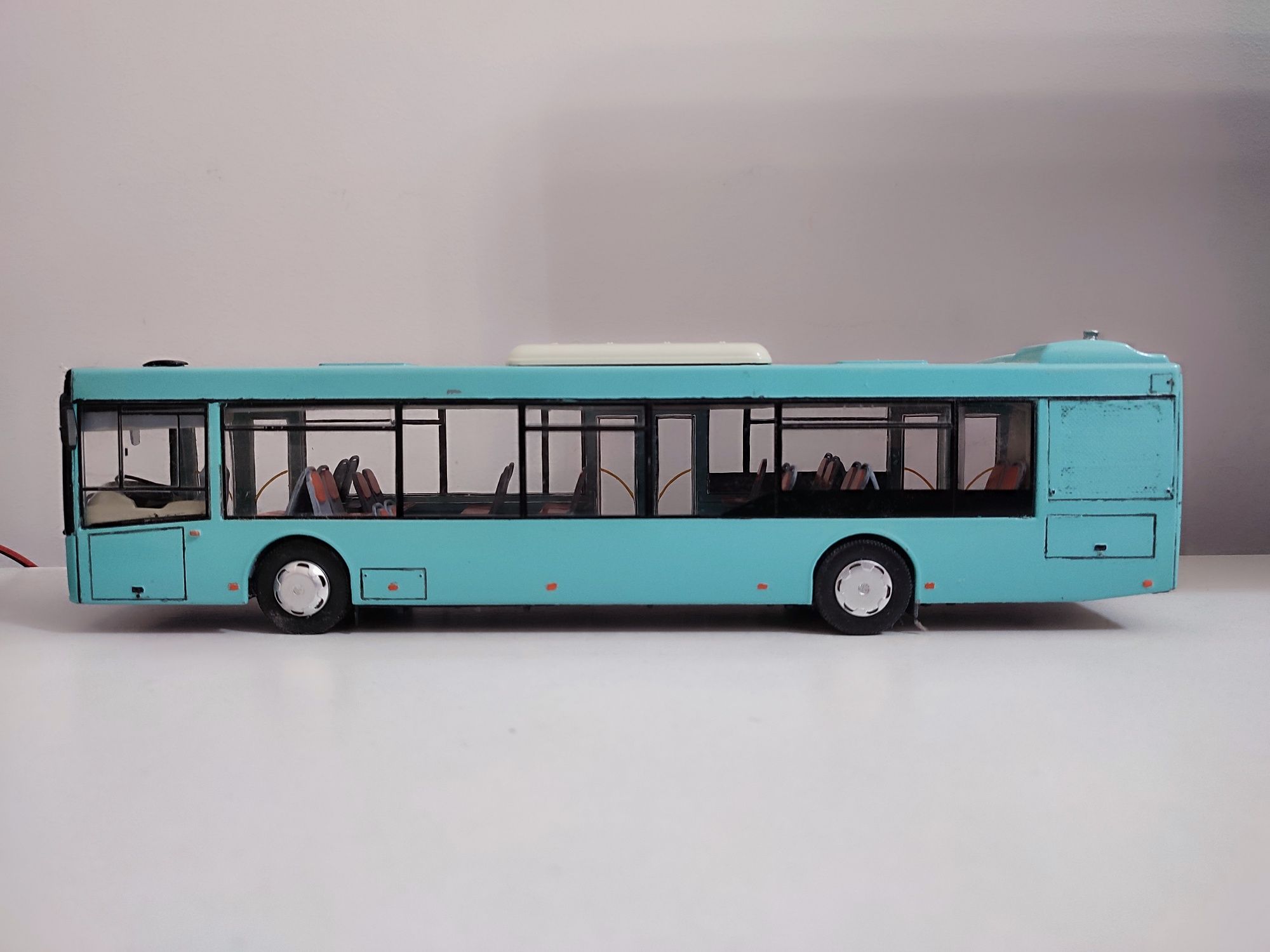 MAZ 203, skala 1/43 ForBus Bydgoszcz, linia 302.