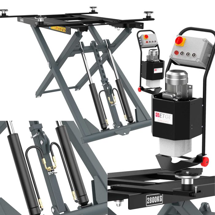 Podnośnik Nożycowy Samochodowy Mobilny 2800KG DARMOWA DOSTAWA CAŁA PL