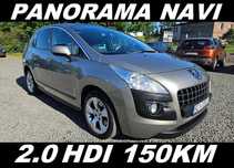 Peugeot 3008 HDI 150KM SUPER STAN Panorama Navi PDC Hak Zarejesrowany