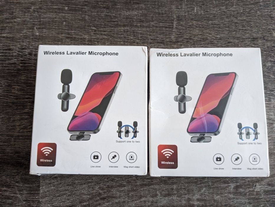 Микрофоны петлички беспроводные с шумодавом.