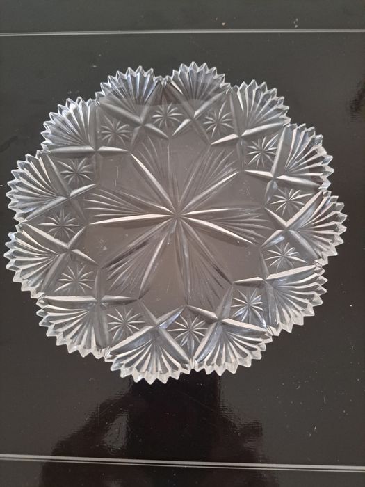 14 pratos/taças sobremesa cristal