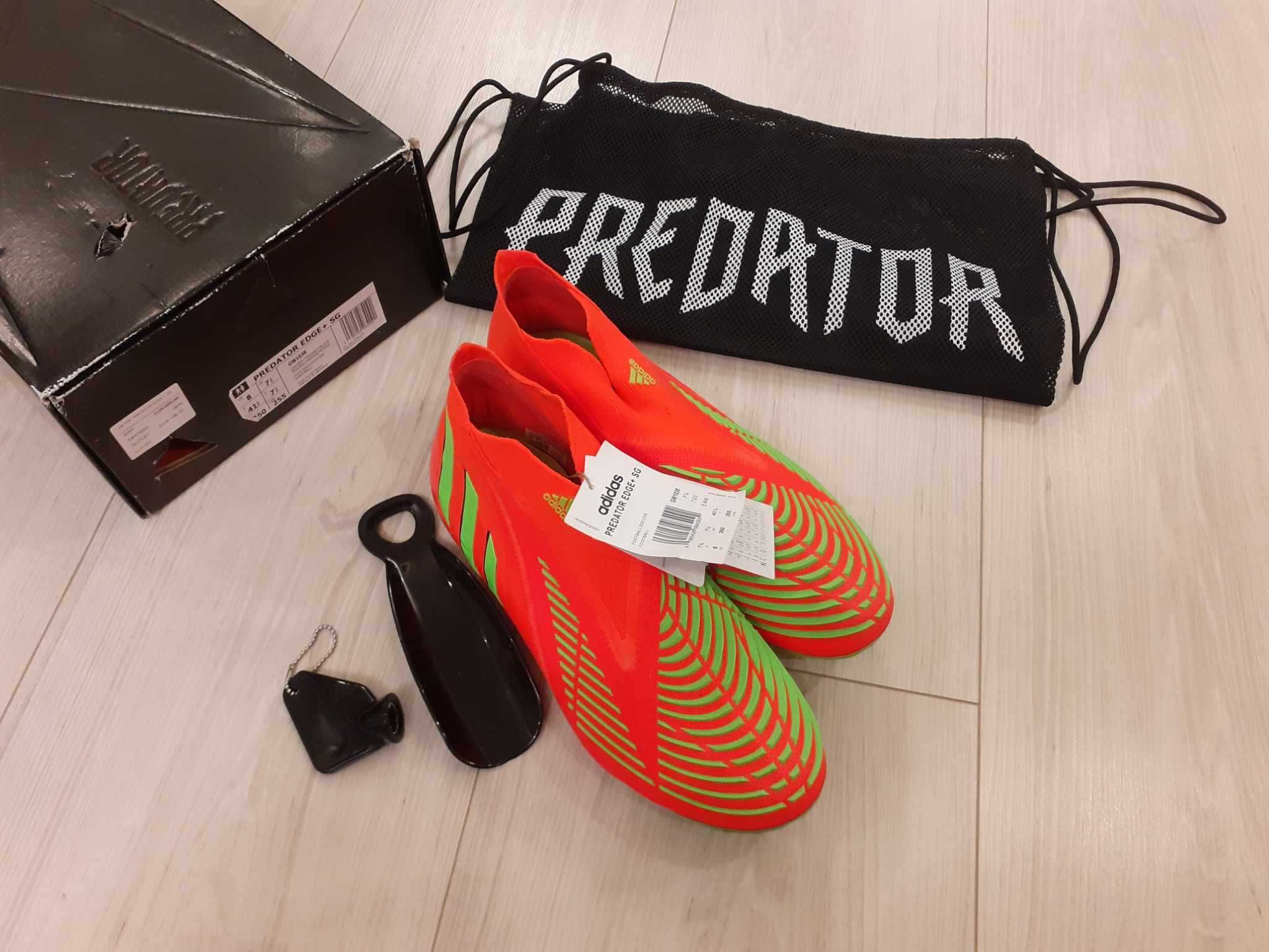 Profesjonalne buty piłkarskie, korki Adidas Predator Edge + SG  41 1/3