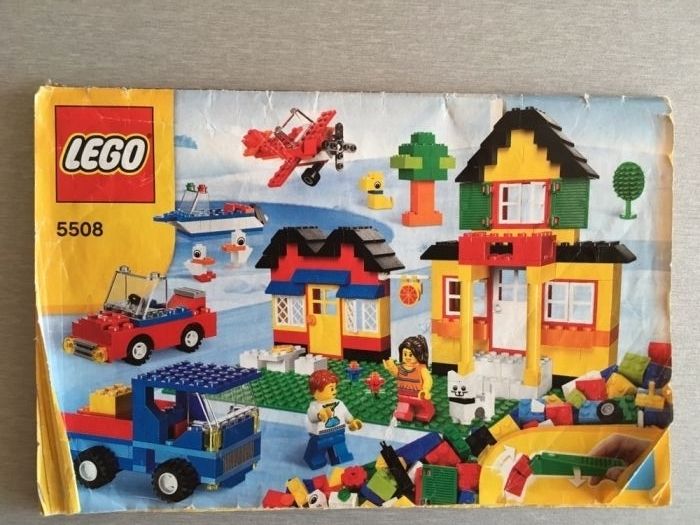 Zestaw Lego 5508 - pizzeria, dom, auto, holowanie łódki, helikopter