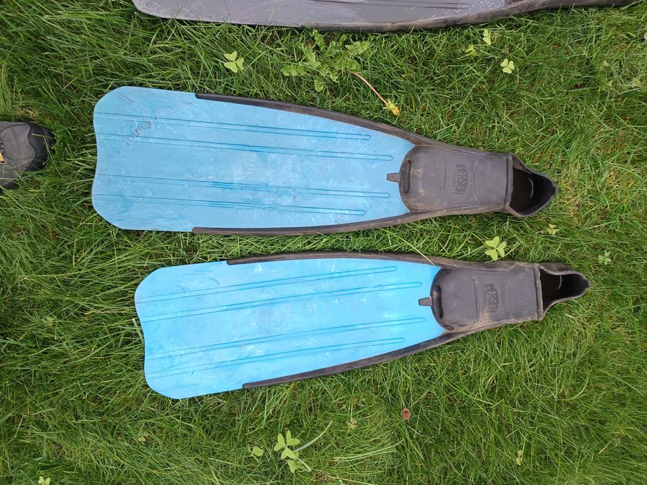 4 pares barbatanas mergulho/caça submarina