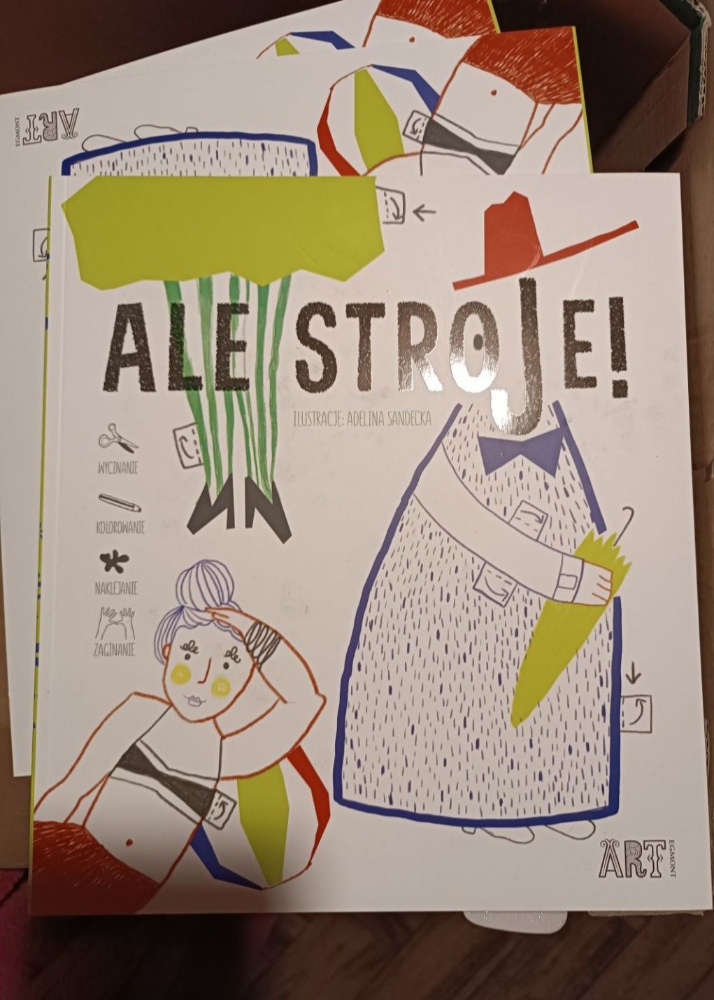 Ale stroje! Ubieranki wycinanki wyklejanki dla dzieci naklejki nowe