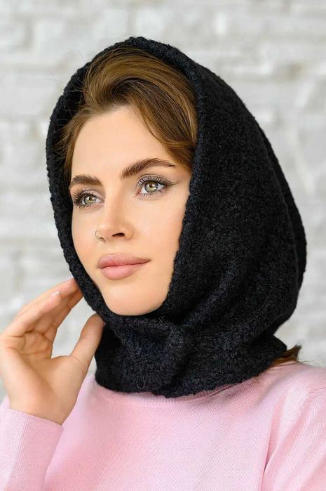 Женский модный серый капор капюшон