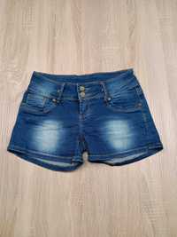 Niebieskie Jeansowe Spodenki (M) Stan Idealny