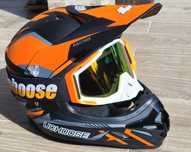 NOWY Kask cross okulary gogle  na rower hulajnogę Uchoose rozmiar M