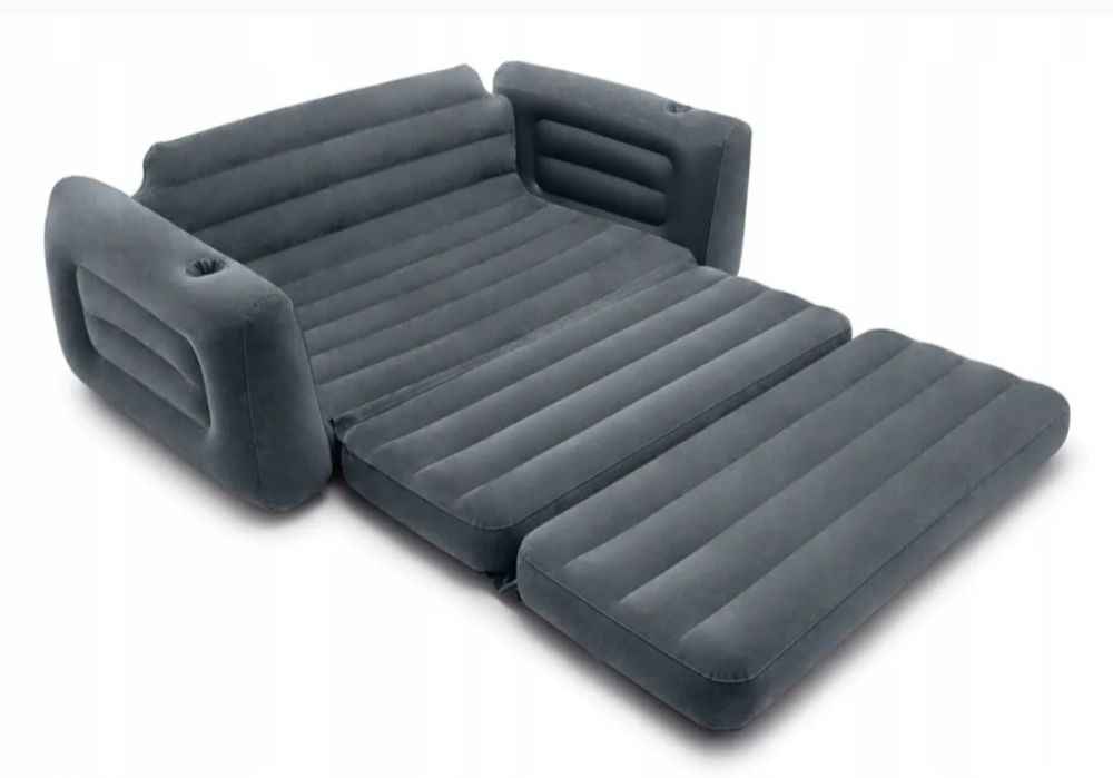 Dmuchana Sofa do domu i ogrodu. Welurowa. Dwuosobowa,kanapa.