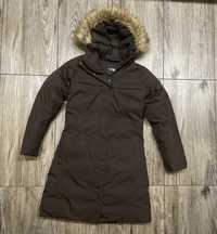 Damska Kurtka Puchowa NORTH FACE Parka Naturalny Gęsi Puch r. s