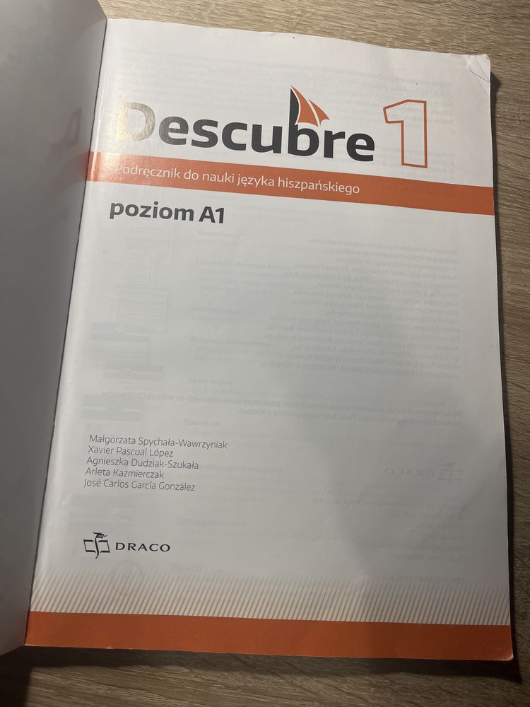 Descubre 1 podrecznik poziom A1