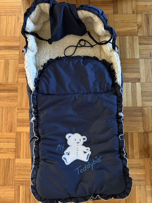 Конверт на овчині для новонародженого