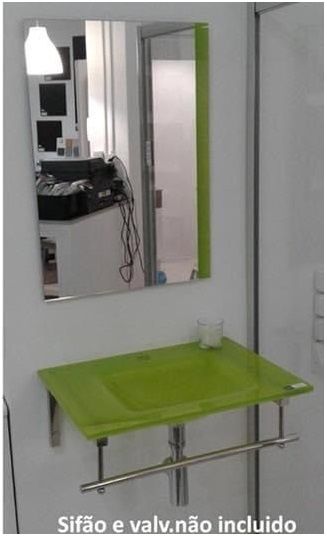 Conj. Lavatorio e espelho pistachio
