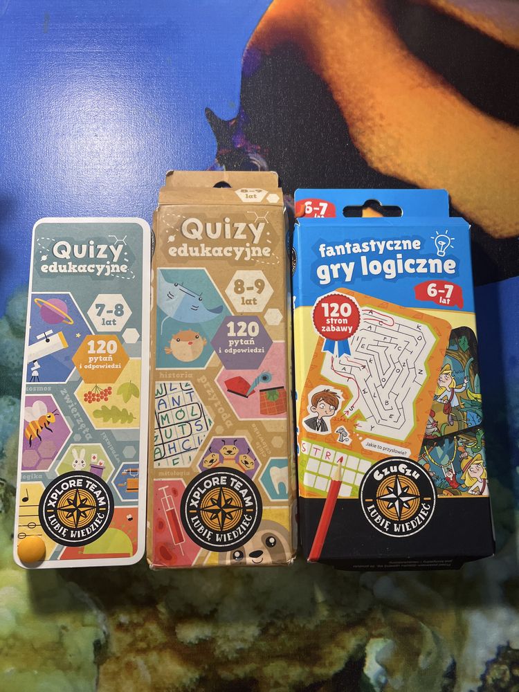 Zestaw Quizy edukacyjne i gry logiczne dla dzieci wiek 6-9