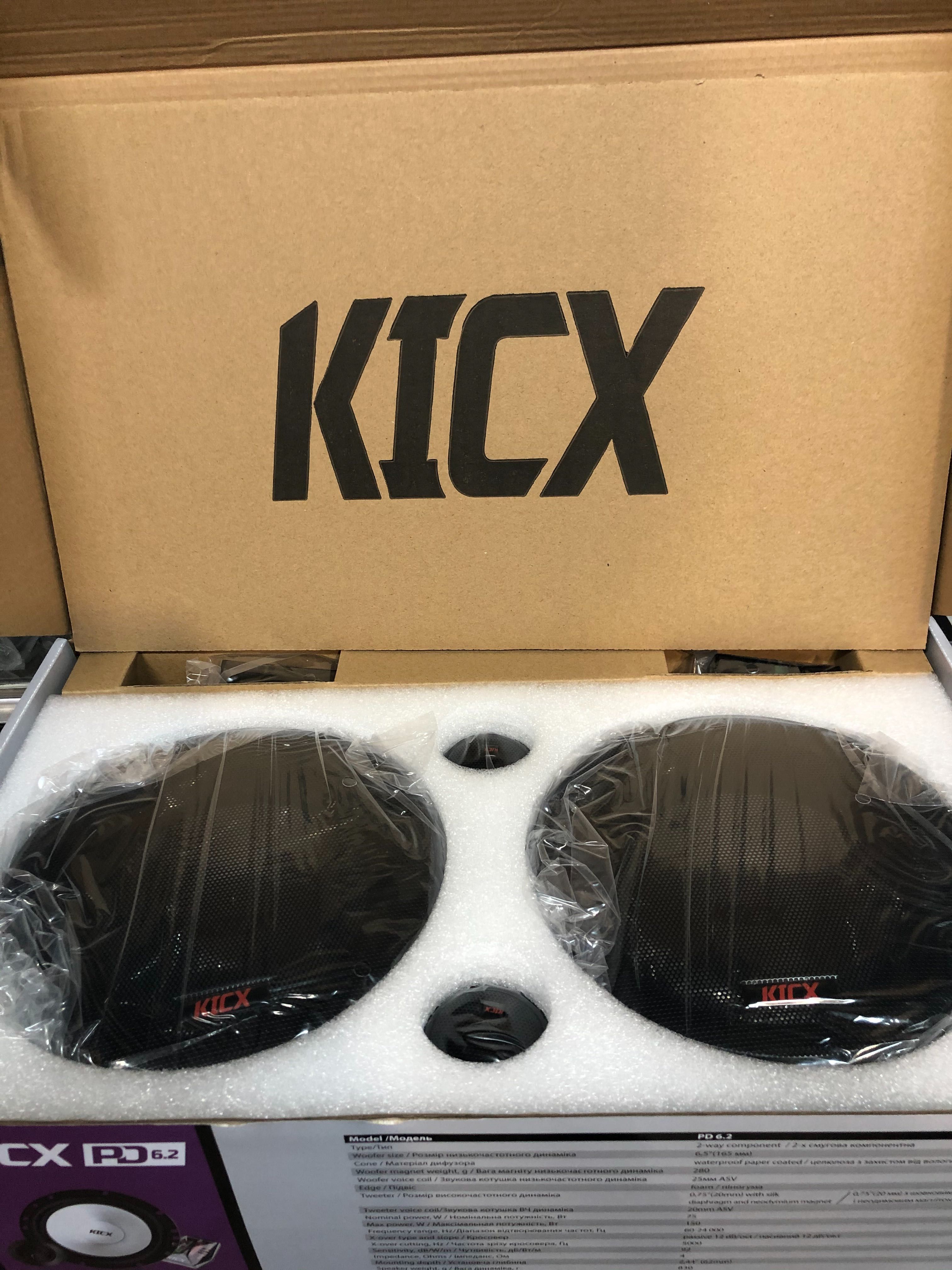 Автомобильная акустика Kicx PD 6.2 новая 1 год гарантии !
