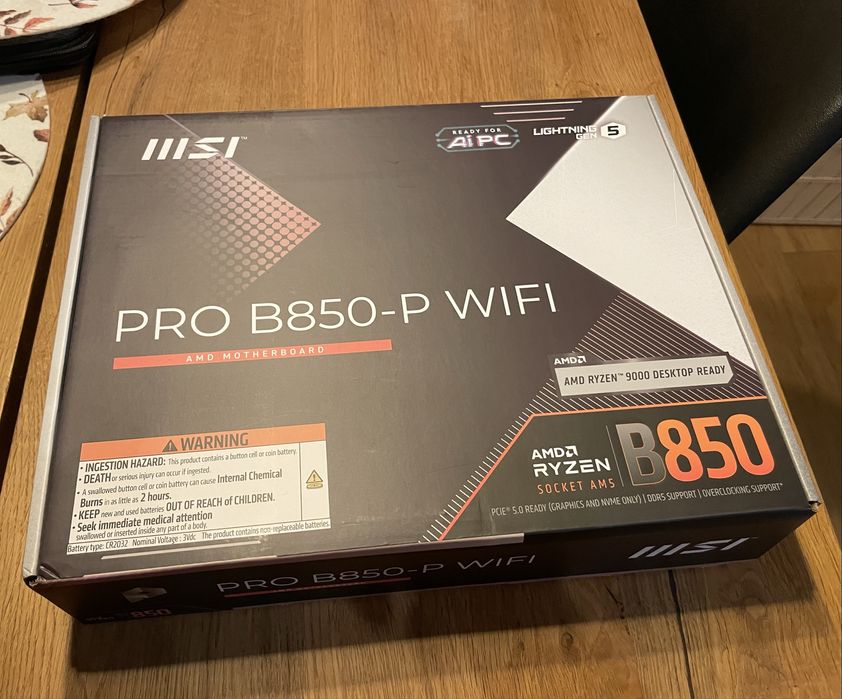 Płyta główna MSI PRO B850-P WIFI, nowa, GW36