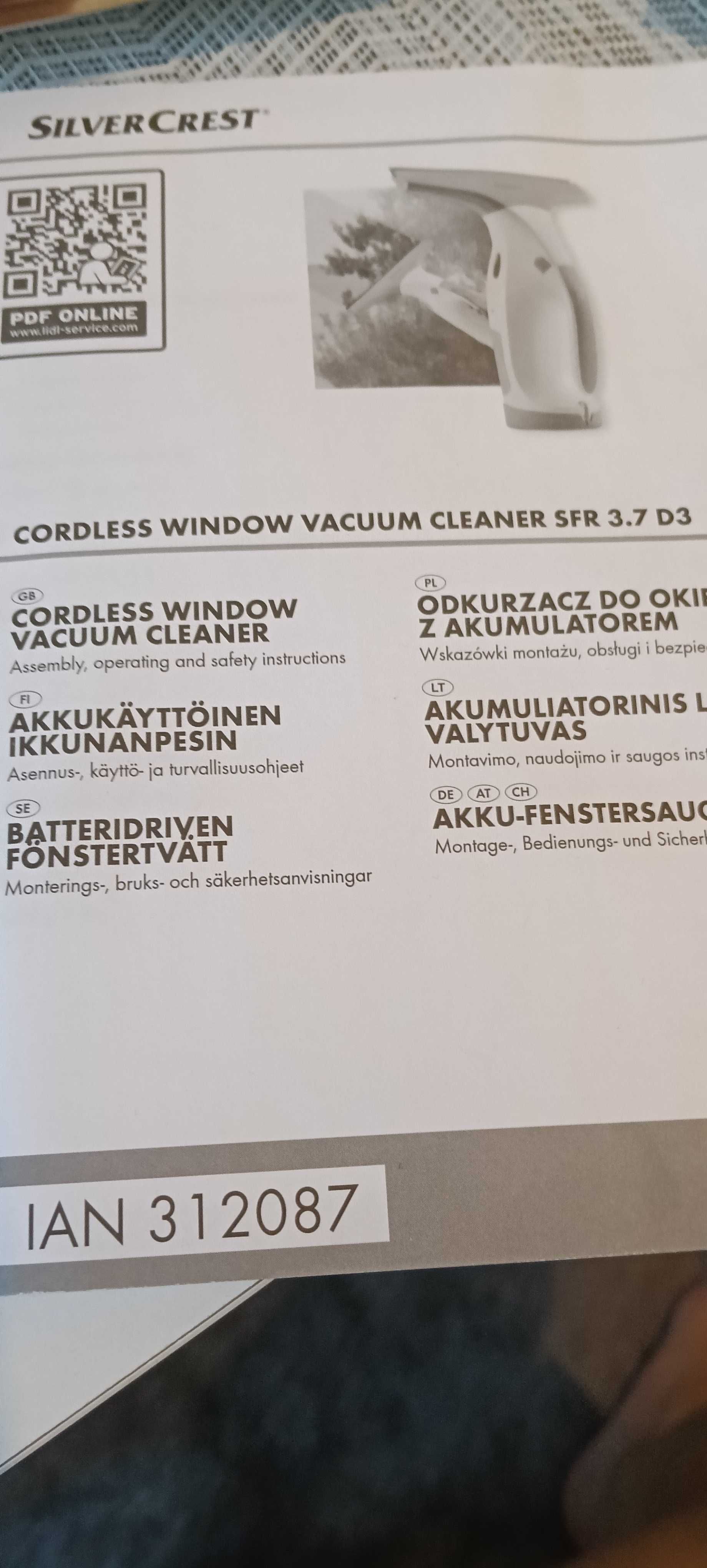 Elektryczna ściągacza do okien. Lidl