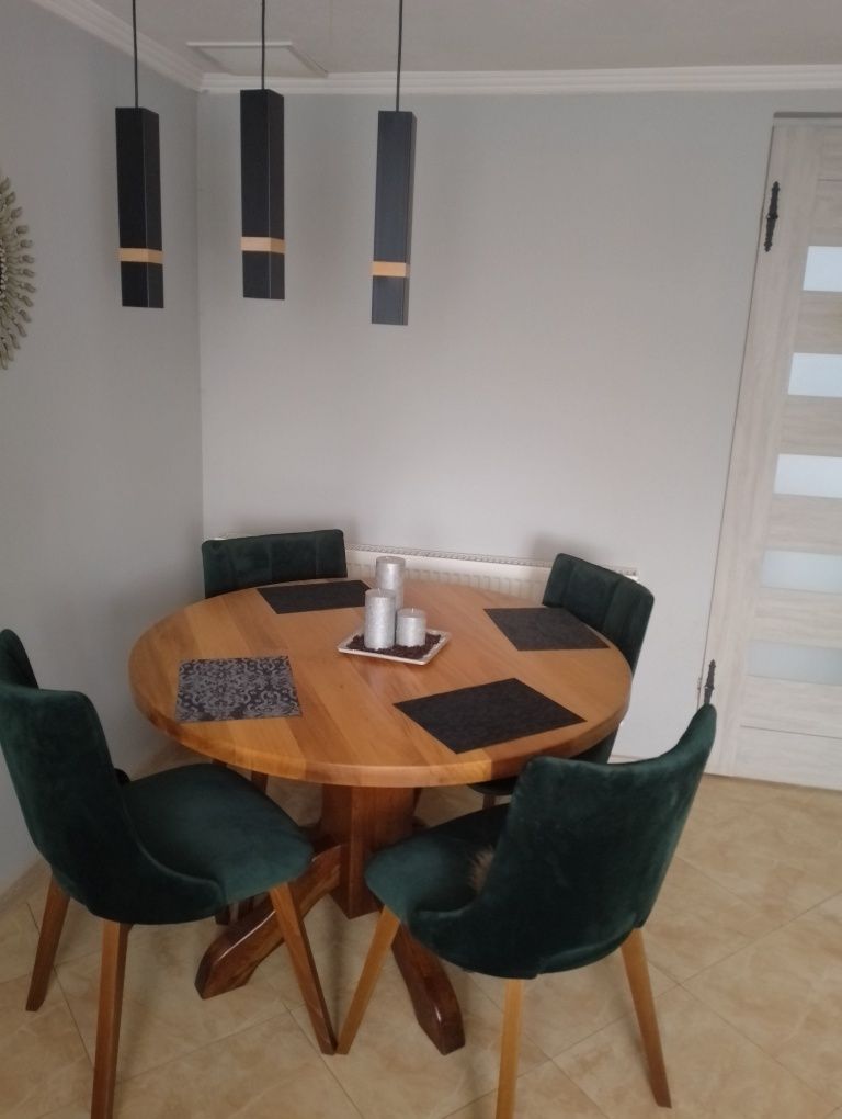 Stół debowy+4 krzesła