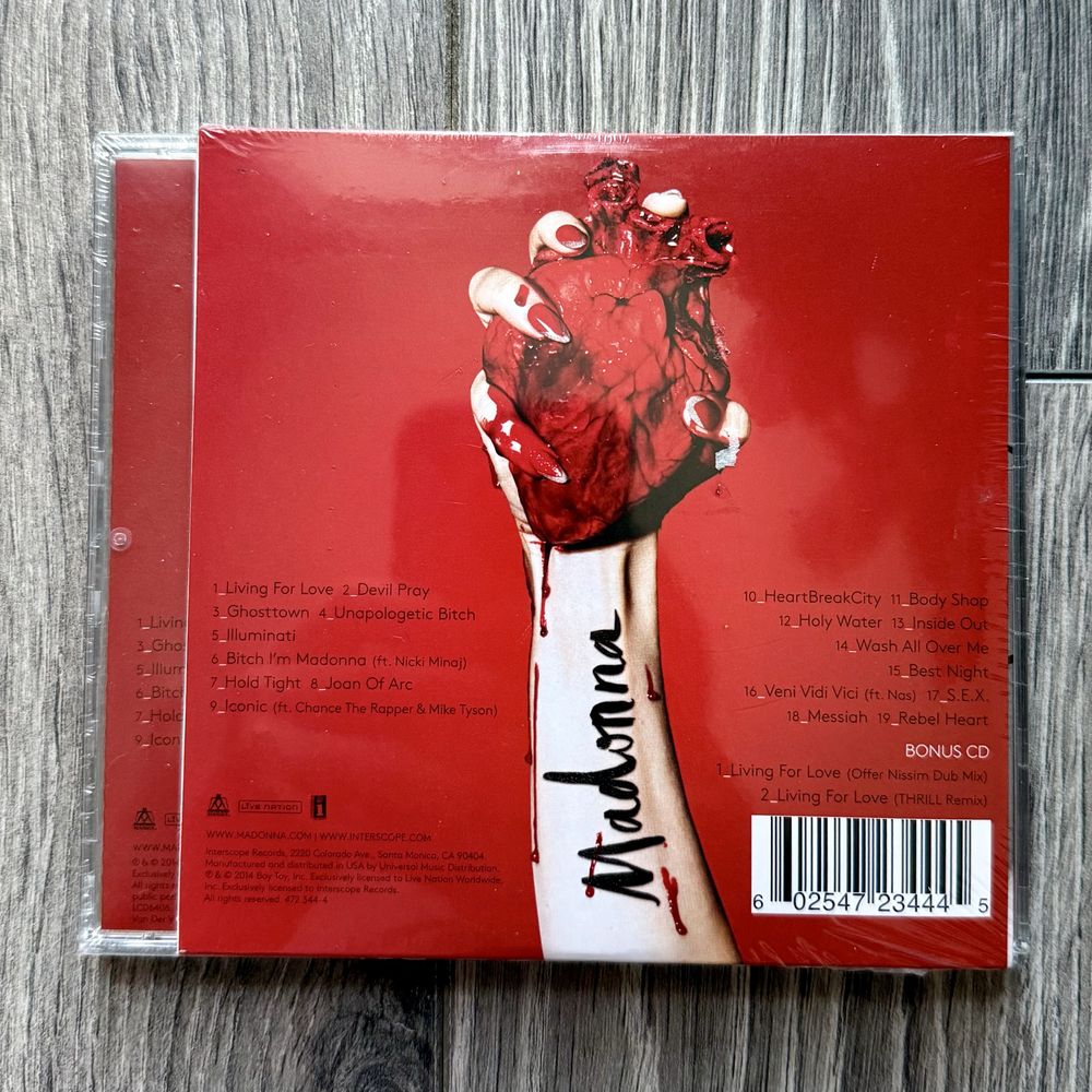 Madonna - Rebel Heart Deluxe + Living For Love CD (2015, Fnac)