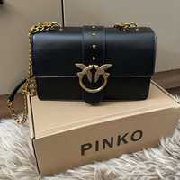 Pinko love classic one nowa czarna torebka pudełkowa
