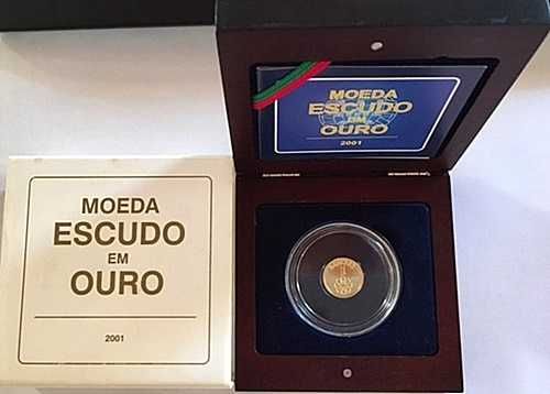 Moeda de 1 Escudo em ouro - 2001