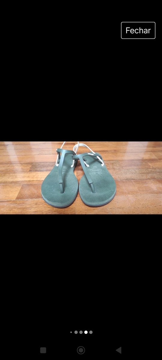 Sandálias Havaianas verdes n. 39 EU
