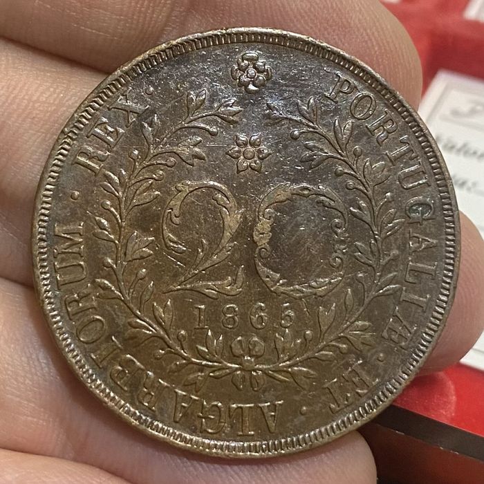 Moeda 20 Reis D LUIS I - 1865