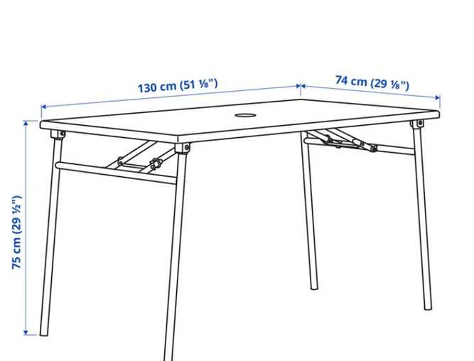Stół + 4 krzesła ogrodowe, IKEA TORPARÖ 704.207.57 + 605.954.08