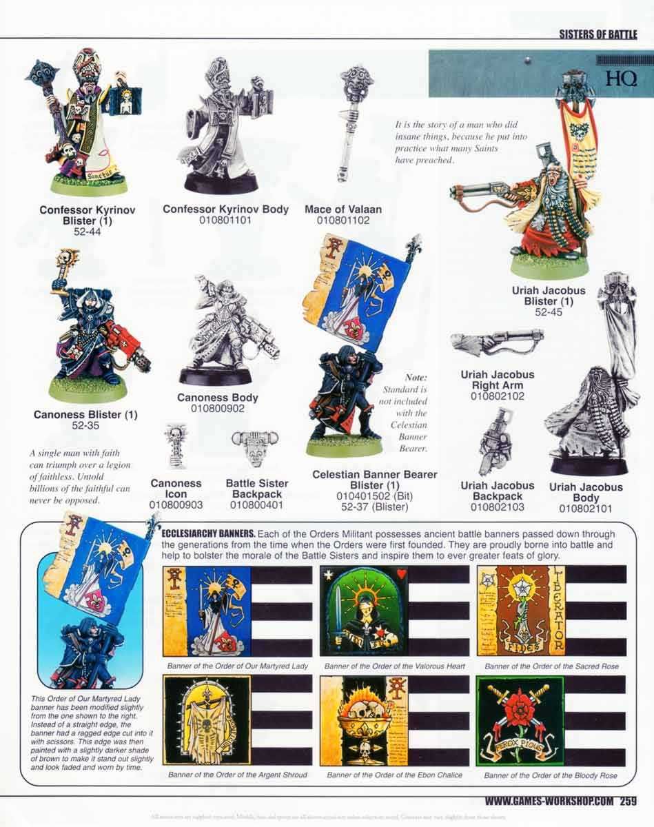Warhammer 40k: Sisters of Battle, Banner - Order of Our Martyred Lady