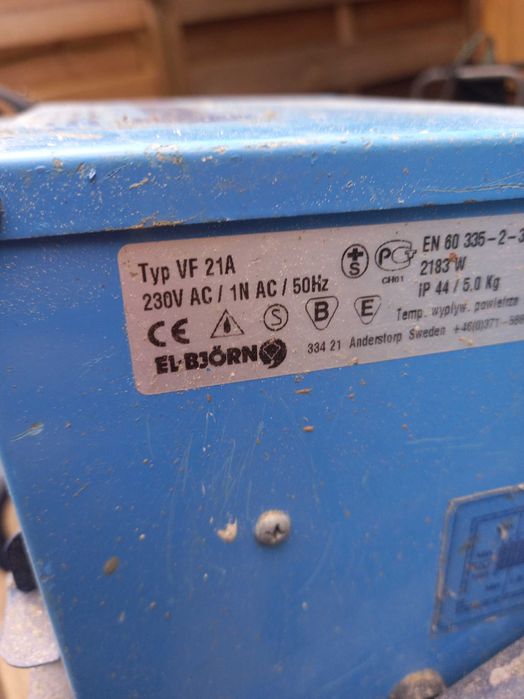 5 szt Termowentylator/Nagrzewnica EL-Bjorn VF 21A 2183 W sprawny