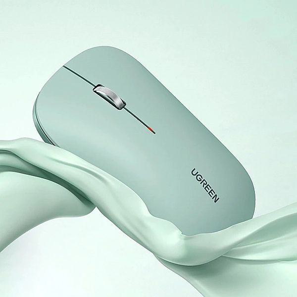 Ugreen poręczna myszka bezprzewodowa USB zielony (MU001)