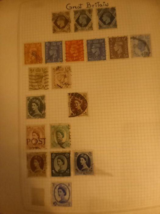 Selos Angola, Moçambique, India e Guiné (250) e Great Britain (30)