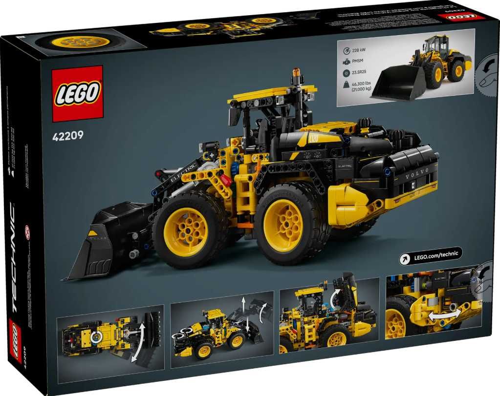 Klocki LEGO Technic 42209 Ładowarka kołowa Volvo L120 Electric