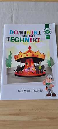 Dominiki nauka techniki, książka dla dzieci, akademia UDT  najmłodsi