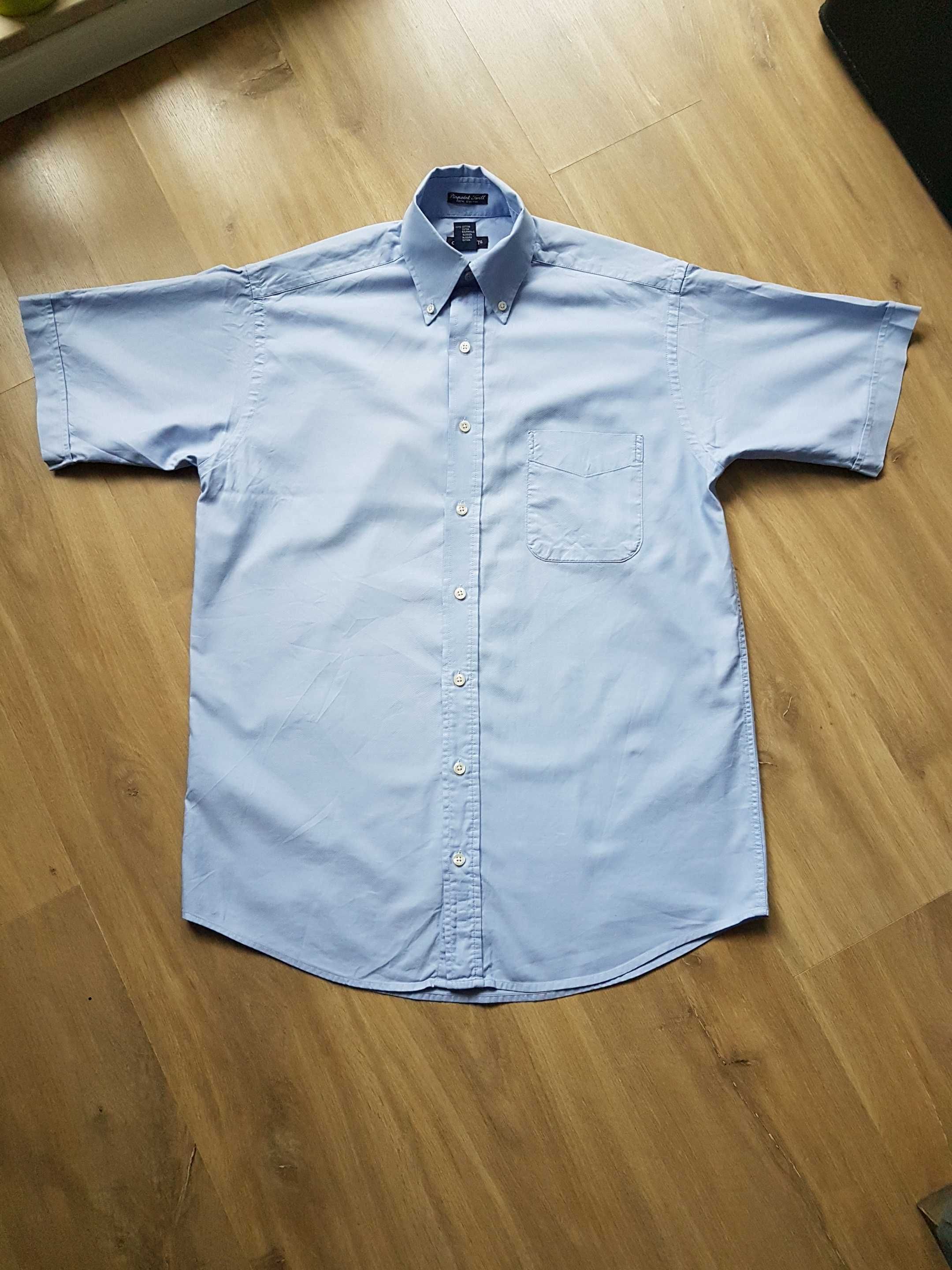 GANT Pinpoint Twill koszula męska krótki rękaw roz. S 100% bawełna