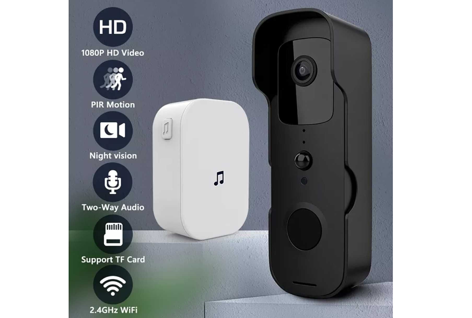 Бездротовий IP Wi Fi відео домофон дзвінок Tuya 1080P Video Doorbell