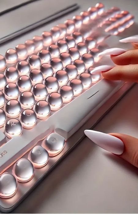 Наклейки на клавиатуру для длинных ногтей.