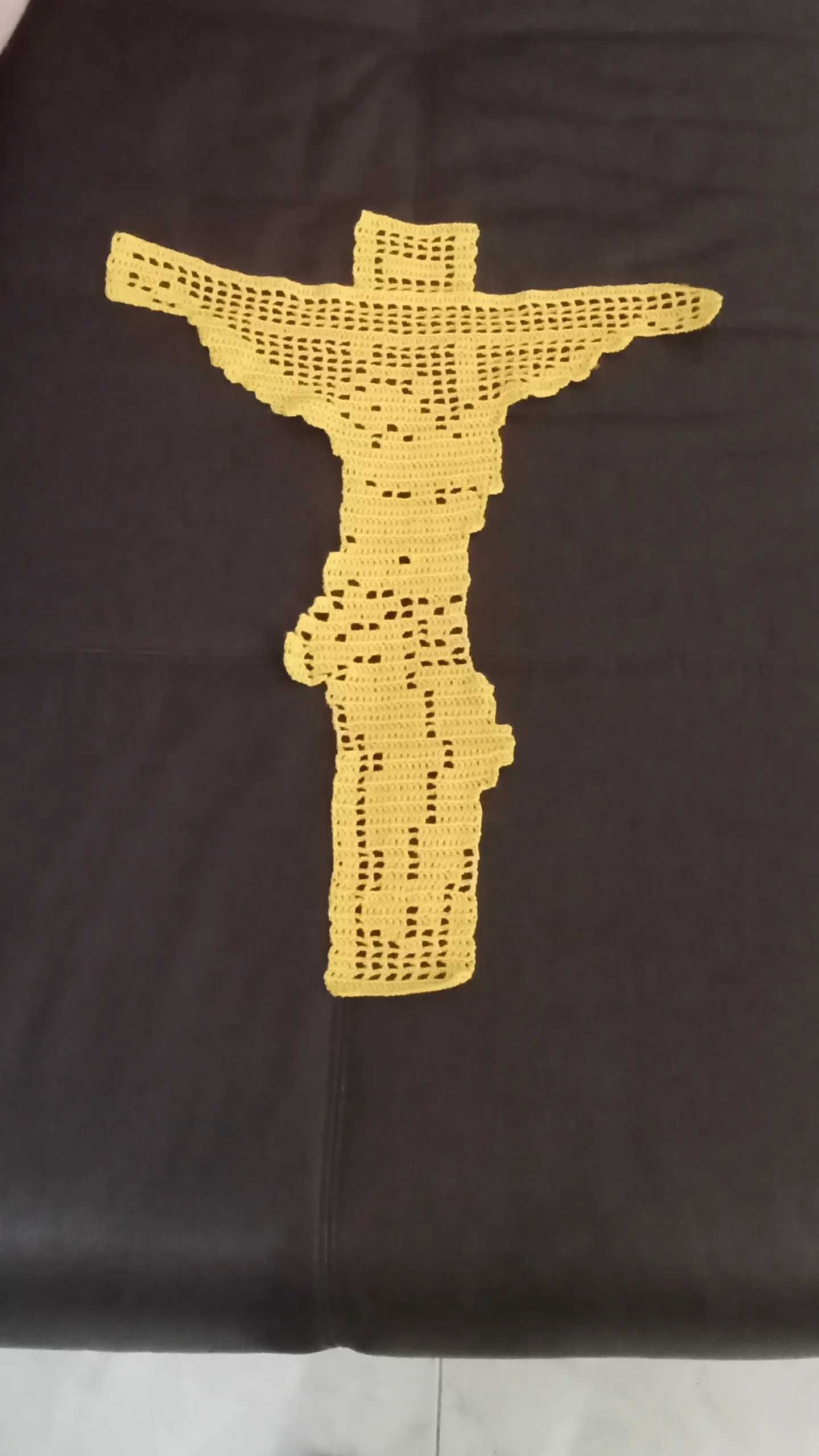 Quadros de crochê religiosos