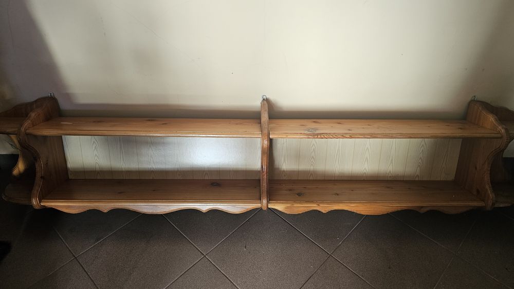 Półka drewniana modrzew