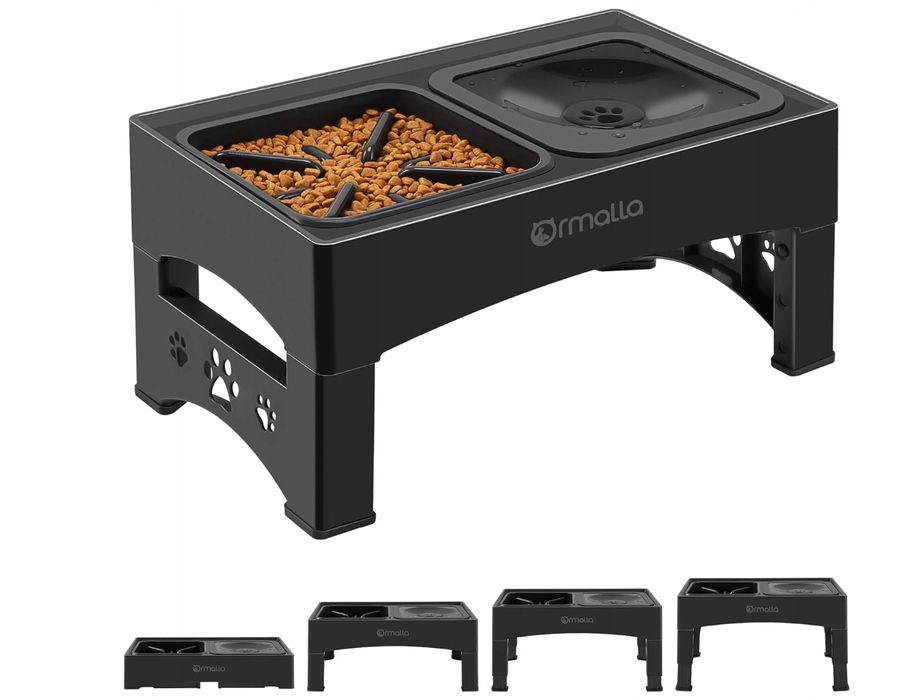 Ormalla Podwyższona Miska Regulowana Dla Dużych Średnich I Małych Psów
