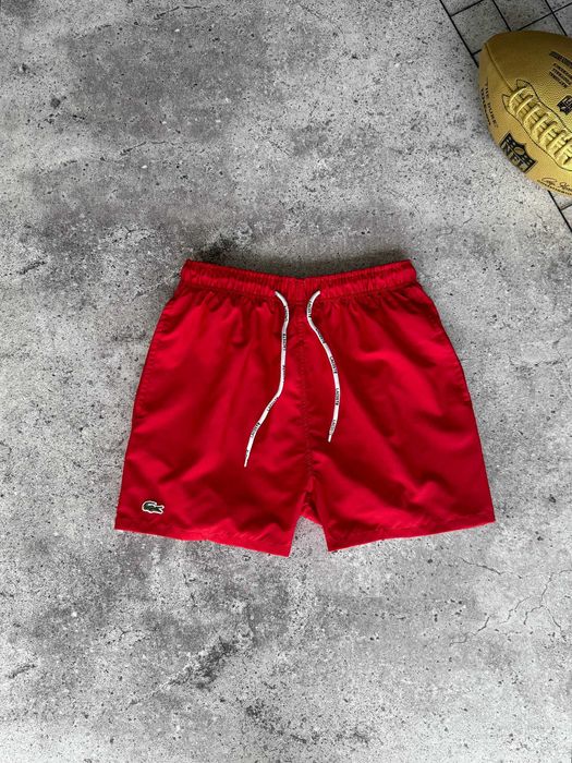 Шорти купальні Lacoste Red Premium для плавання пляжні з бірками i57