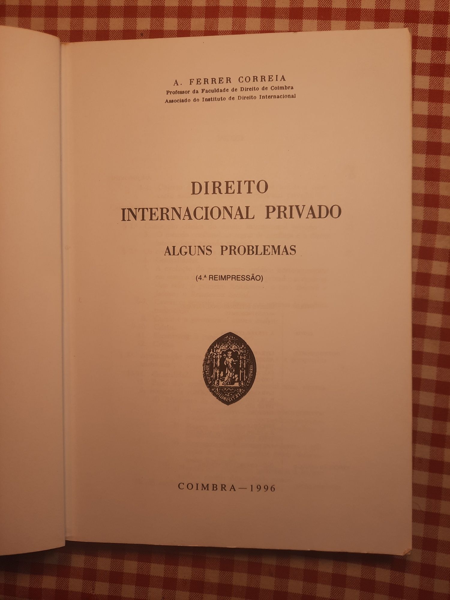 Direito Internacional Privado Alguns Problemas A.Ferrer Correia