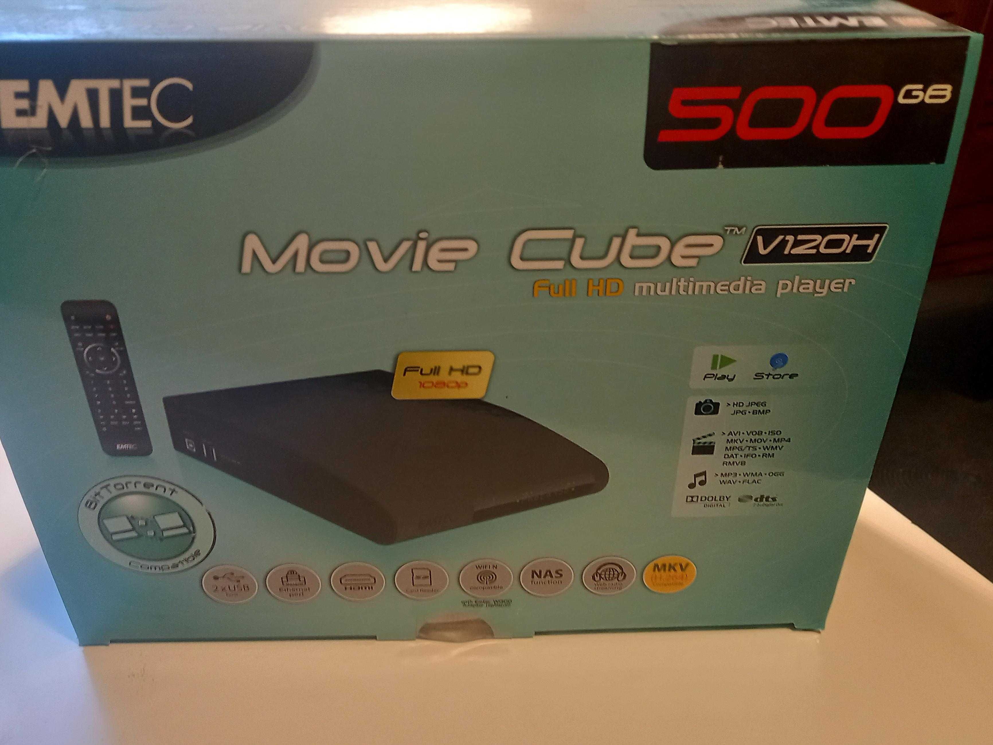 EMTEC Movie Cube V120H odtwarzacz Full HD 500GB