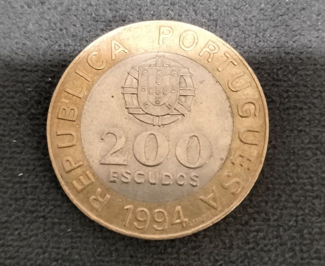 Moeda comemorativa de Lisboa Capital da Cultura. 1994. 200 escudos.