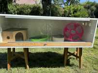 Terrarium dla jeża + wyposażenie