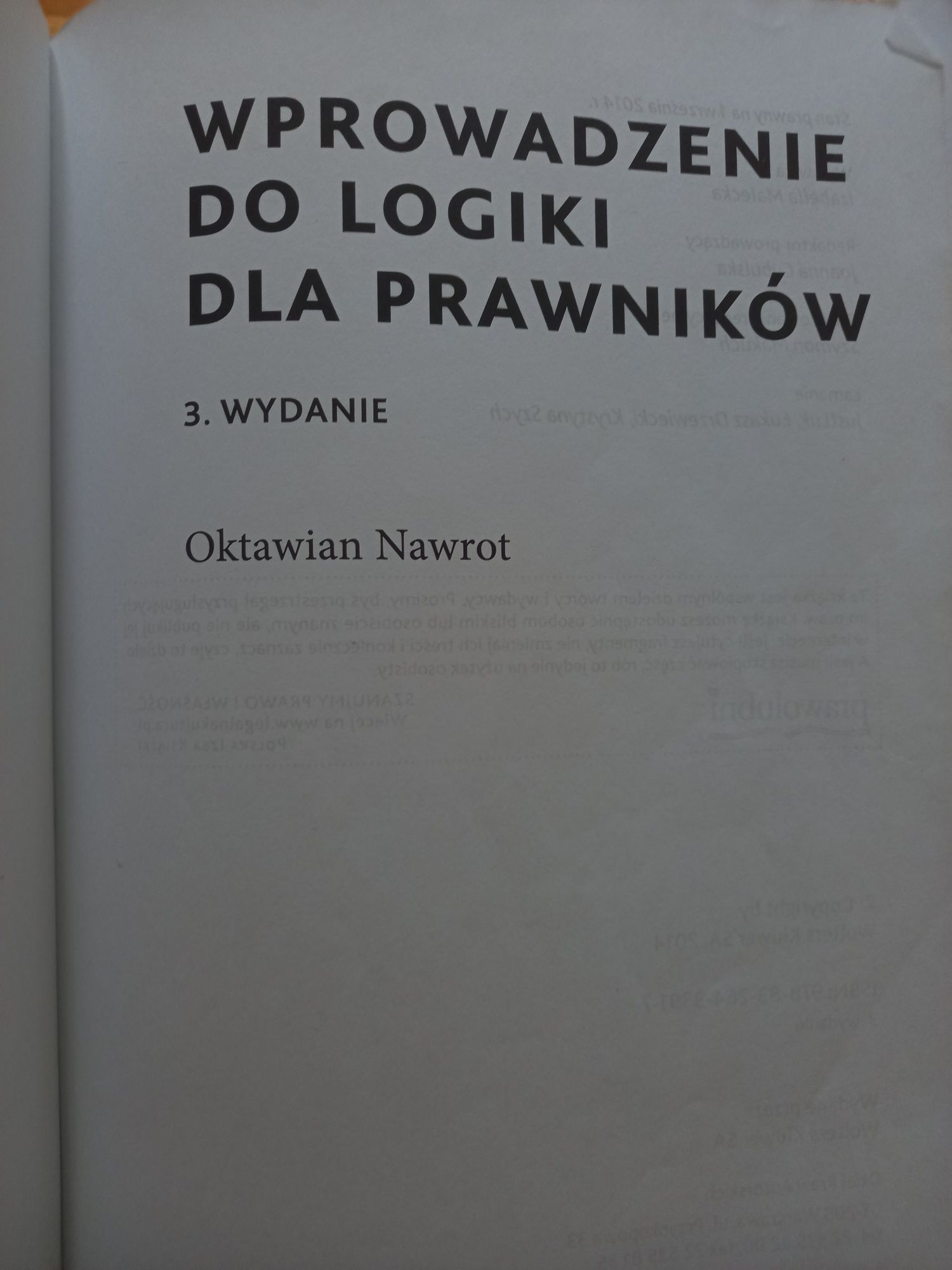 Wprowadzenie do logiki dla prawników