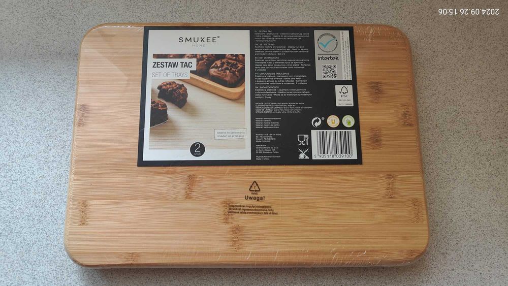 Zestaw 2 tac - set of trays - 33,5 x 24 cm