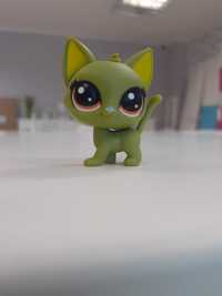 Figurka kotek zielony mały LPS littlest pet shop kot UNIKAT Pocus