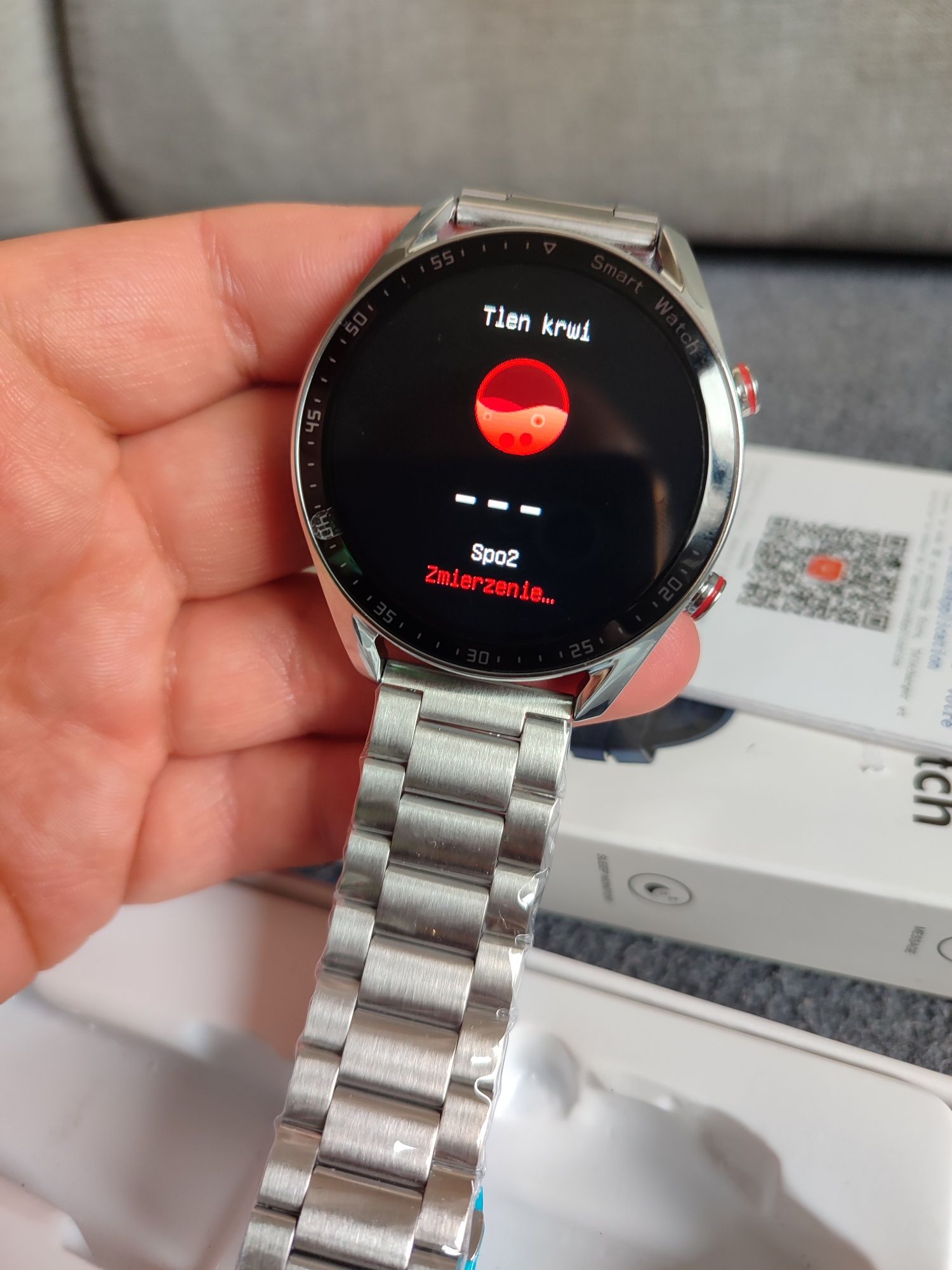 Nowy męski Smartwatch zegarek bluetooth branzoletka